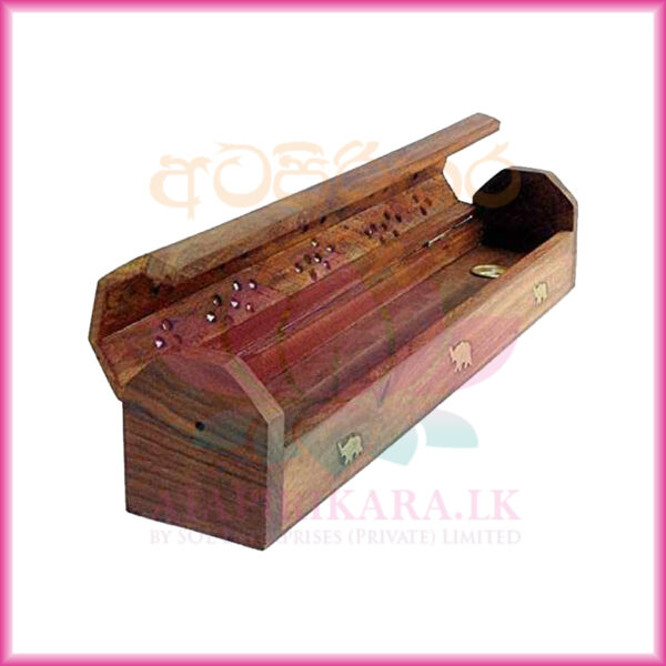 handcrafted wooden incense sticks holder