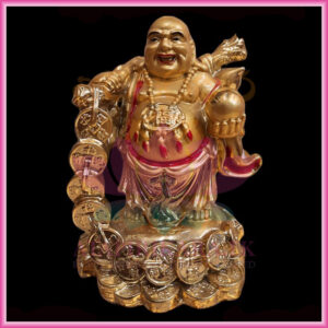 Chinese God Of Wealth Statue represent a Laughing Buddha