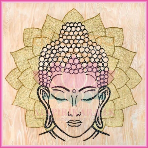 string art lord buddha